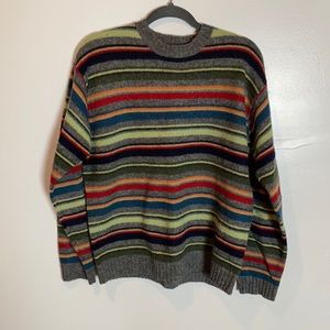 J. Crew Striped Wool Sweater medium
